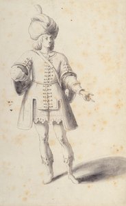 A Noble Persian Youth (pen og blæk på papir) af Inigo Jones
