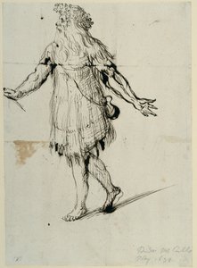 En druide, ca. 1638 (pen og blæk på papir) af Inigo Jones