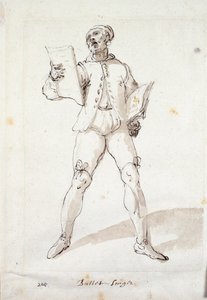 Balladesanger (pen og blæk på papir)