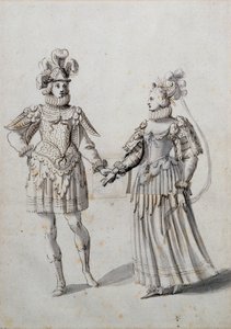 Stjernernes indflydelse (pen og blæk på papir) af Inigo Jones