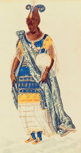 Masquer: a Daughter of Niger, ca. 1608 (akvarel på papir)