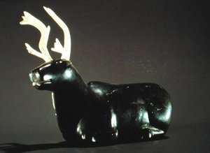 Moose, fra Cape Dorset (fedtsten) af Inuit School