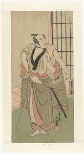 Skuespiller Ichikawa Yaozo II med trukket sværd af Ippitsusai Bunchō