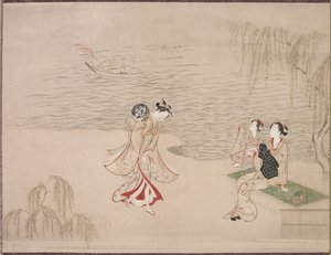 Skønheder ved kysten af Ippitsusai Bunchō