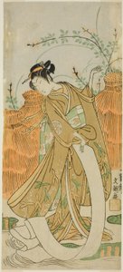 te c og r Yamashita Kinsaku godt medlem af Ippitsusai Bunchō