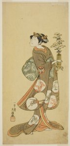 Skuespilleren Yamashita Kyonosuke I i en kvinderolle af Ippitsusai Bunchō