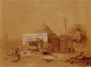 Projekt af det tyrkiske bad-pavillon i Catherine Park i Tsarskoye Selo, ca. 1850 af Ippolit Antonovich Monighetti