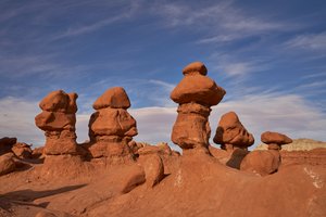 Klippeformationer i Goblin Valley State Park i Utah, 2020 (foto) af Ira Block