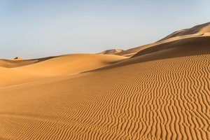 Sandklitter i Erg Chebbi i det sydøstlige Marokko, 2014 (foto) af Ira Block