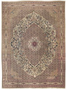Haji Jalili Tabriz tæppe, ca. slutningen af det 19. århundrede (uld) af Iranian School