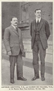Arthur Griffith og Eamon de Valera af Irish Photographer