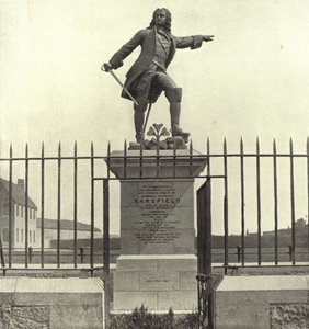 Sarsfield-statuen, Limerick (s/h-billede) af Irish Photographer