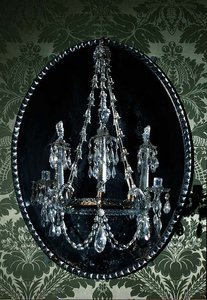 Spejllysekrone, irsk, slutningen af 1700-tallet (glas) af Irish School