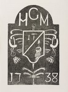 Gnidning af en hjørnesten, der forestiller frimurersymboler, dateret 1738 af Irish School