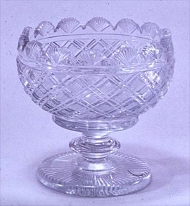 Sukkerskål, Waterford, ca.1810 (glas) af Irish School