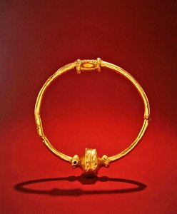 Collar, Ardnaglug, County Roscommon, tidlig jernalder (guld) af Iron Age