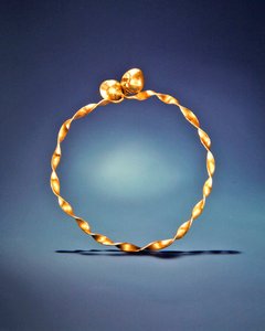 Snoet krave, Ardnaglug, County Roscommon, tidlig jernalder (guld) af Iron Age