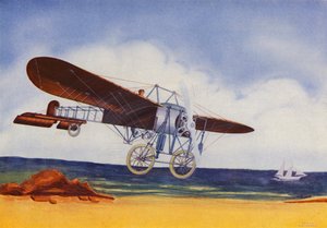 Bleriot Monoplane (farvelitografi)