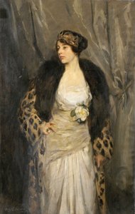 Gladys Wiles i en leopardfrakke (Leopardfrakken)