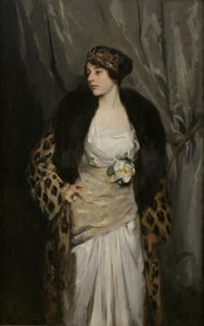 Gladys Wiles i en leopardfrakke (Leopardfrakken)
