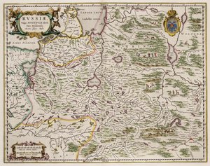 Kort over det vestlige Rusland Fra: Nordlige og østlige dele, 1664 af Isaac Abrahamsz. Massa