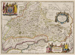 Kort over det sydlige Rusland Fra: Nordlige og østlige dele, 1664 af Isaac Abrahamsz. Massa