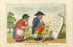 Et irsk epitafium af Isaac Cruikshank