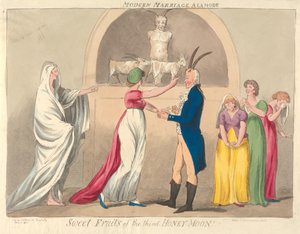 Moderne Ehe à la Mode Süße Früchte der dritten Hochzeitsreise!! af Isaac Cruikshank