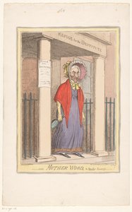 Spotprent af Sir Matthew Wood, 1820 Mother Wood, den populære indkøber-! (titel på objekt) af Isaac Cruikshank