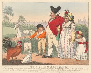 Der Ursprung des Cockney af Isaac Cruikshank
