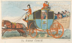 Der Union-Kutsche af Isaac Cruikshank