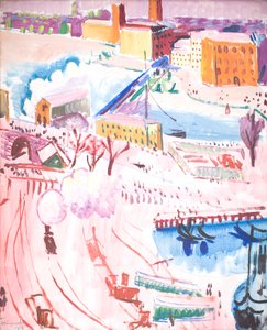 Udsigt over Stockholm af Isaac Grünewald