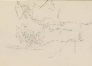 Abklatsch fra kridttegningen på side 13 af Isaac Israels