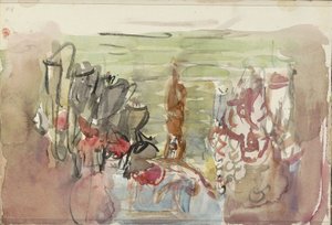 Kunstnere på scenen af Isaac Israels
