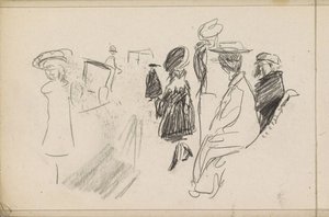 Figurer, muligvis i en park af Isaac Israels