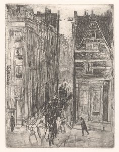 Gasthuismolensteeg i Amsterdam af Isaac Israels
