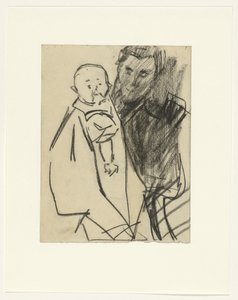 Mor med barn af Isaac Israels