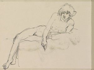Liggende nøgen kvinde af Isaac Israels