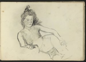 Liggende nøgen kvinde af Isaac Israels