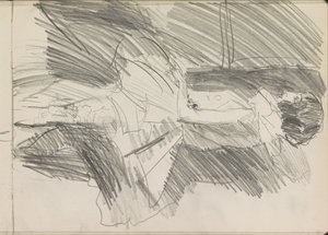 Stående danser, i profil af Isaac Israels