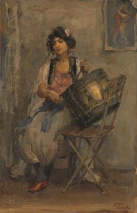 Trommeslagerfruen af Isaac Israels