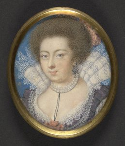 Elizabeth, dronning af Bøhmen, ca. 1615 af Isaac Oliver