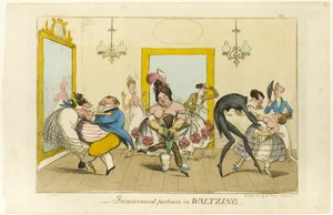 Upraktiske partnere i Waltzing af Isaac Robert Cruikshank