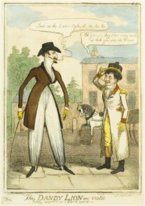 Dandy Lion - en eksotisk løve, der for nylig blev fundet i en staldgård af Isaac Robert Cruikshank