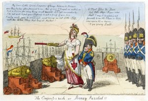 Kejserindens ønske eller Boney forundret! af Isaac Robert Cruikshank