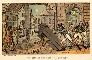 Tom får det bedste af en Charley af Isaac, Robert and George Cruikshank