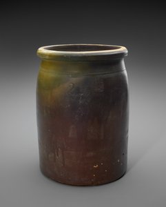 Crock, ca. 1873-1882 (slipglaseret stentøj) af Isaac Suttles Pottery