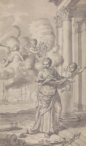 Frontispice for Town and Country Magazine, for Vol. III for 1771, nr. 1 af Isaac Taylor