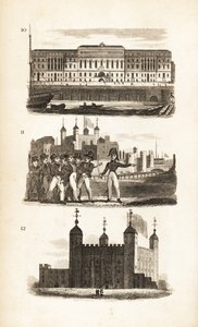 Toldhuset, Pressebanden og Tower of London af Isaac Taylor