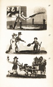Watering the Streets, Little Boy at the Crossing og Flowerpot Man af Isaac Taylor